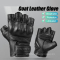 driving weight lifting half finger leather goatskin gloves